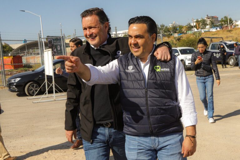 Acompaña Luis Nava al Gobernador en supervisión de obra de avenida San Rafael