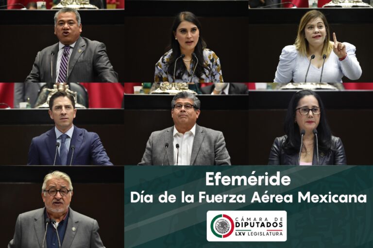 El Pleno de la Cámara de Diputados conmemoró el Día de la Fuerza Aérea Mexicana