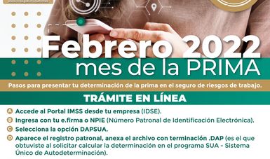 Febrero, mes de presentación de la Prima en el Seguro de Riesgos de Trabajo; invita IMSS Querétaro a sector patronal a presentar declaración