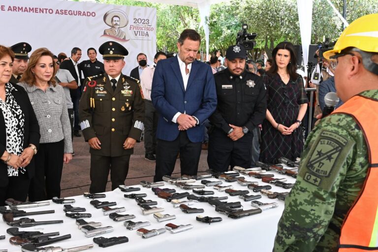 Encabeza Mauricio Kuri ceremonia de destrucción de armamento asegurado