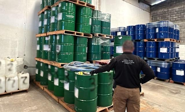 Precursores químicos. (FOTO: FGR)
