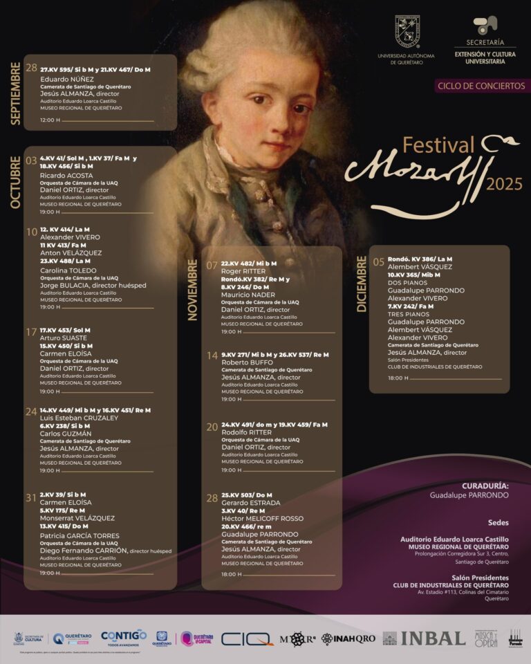 El Festival Mozart 2025 en Querétaro ya tiene sus detalles clave!