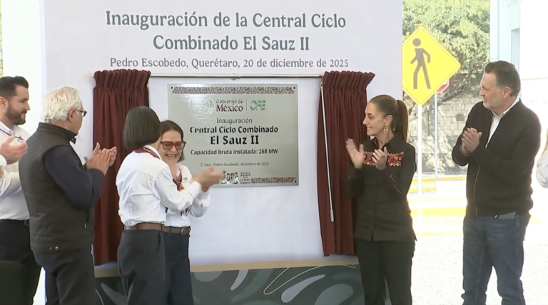 Sheinbaum Inaugura la Central El Sauz II en Querétaro, Aportando 1,777 MW para Cubrir la Demanda Estatal