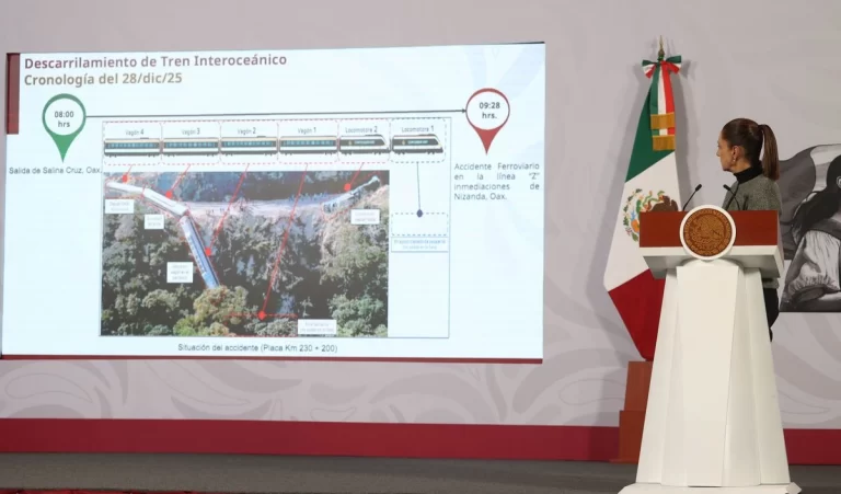 Sheinbaum se Trasladará a Oaxaca y Exige Rigor en la Investigación del Acarrilamiento del Tren Transístmico