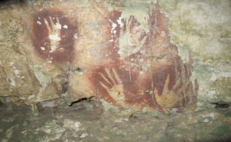 Hallan en Indonesia el arte rupestre más antiguo del mundo: una mano de 67,800 años