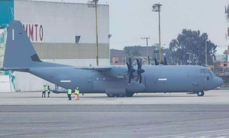 Gabinete de Seguridad confirma ingreso autorizado de avión militar de EE. UU. en Toluca