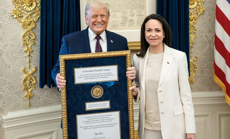 Histórica reunión entre Donald Trump y María Corina Machado en la Casa Blanca