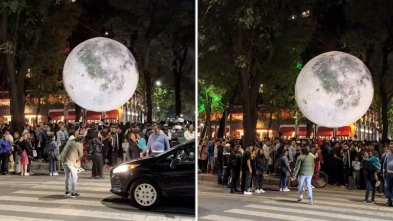 Bautizan como “Lady Luna” a mujer que detuvo el tráfico en Reforma por una fotografía