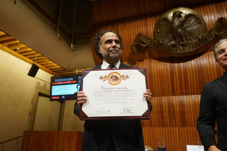 Alejandro González Iñárritu ingresa a El Colegio Nacional y consagra al cine en la academia