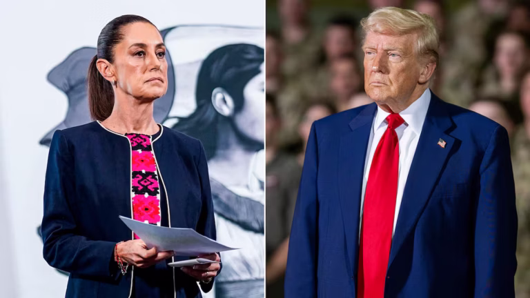 Trump afirma que los cárteles gobiernan México y califica a Sheinbaum de «asustada»
