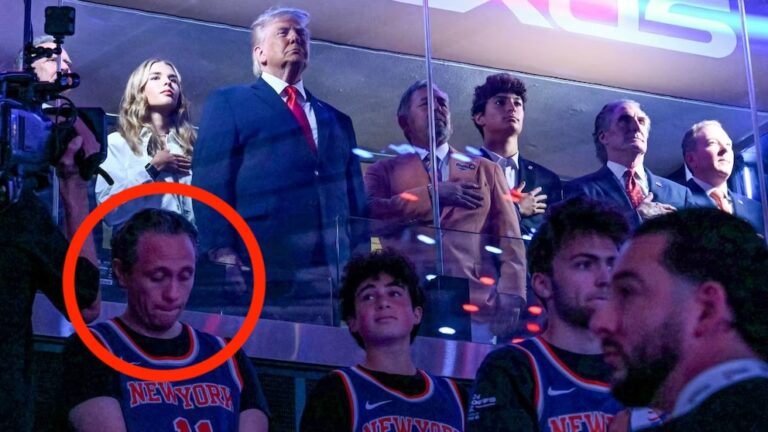 Funcionario del SAT Quintana Roo captado en zona VIP de la NBA junto a Trump