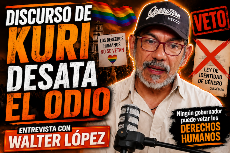 Activista califica como «error estratégico» veto del gobernador de Querétaro a la ley de identidad de género