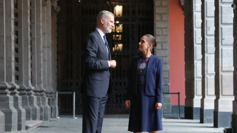 Reunión diplomática en Palacio Nacional: Claudia Sheinbaum recibe al rey Felipe VI de España