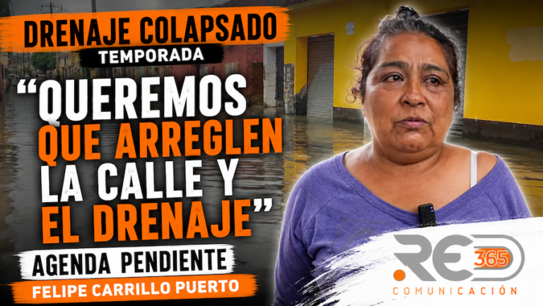 Vecinos de Jacarandas solicitan solución definitiva al drenaje y reparación de calles tras lluvias