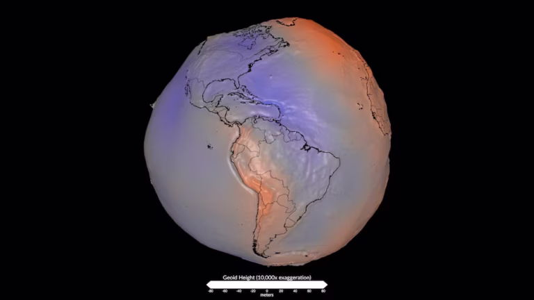 El geoide de la Tierra: qué representa la imagen tridimensional divulgada por la NASA