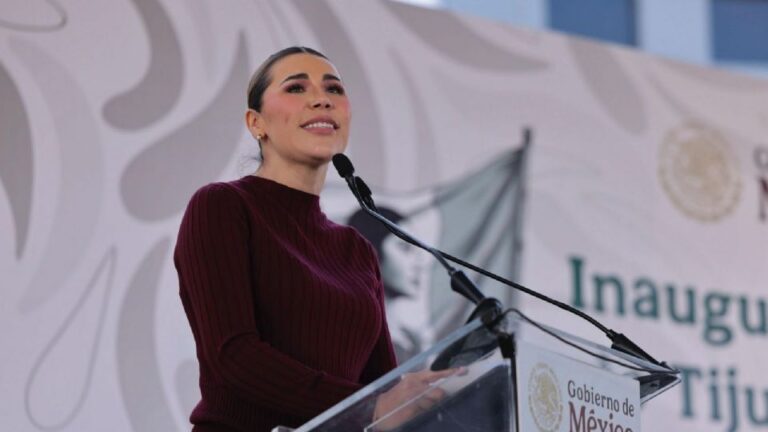 Marina del Pilar titubea ante la prensa tras filtración de audios y acusaciones de Jaime Bonilla