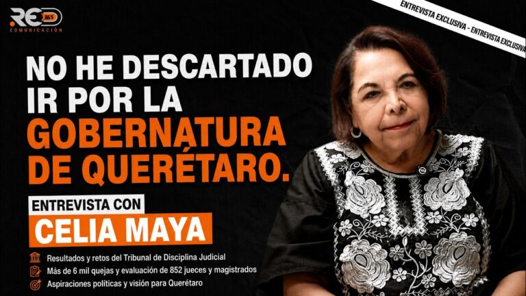 Celia Maya aborda su labor en el Tribunal de Disciplina Judicial y mantiene abierta la posibilidad de contender en Querétaro