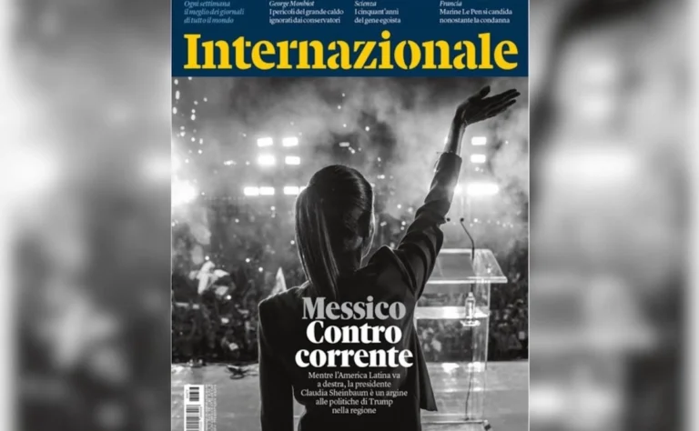 Revista ‘Internazionale’ destaca a Claudia Sheinbaum como la líder de izquierda más popular del mundo