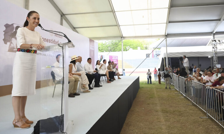 Claudia Sheinbaum encabeza informe en Tabasco y elogia el legado de López Obrador