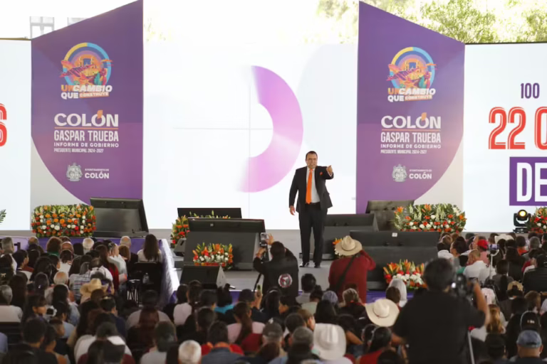 Gaspar Trueba rinde Segundo Informe de Gobierno en Colón con inversión histórica y deuda cero