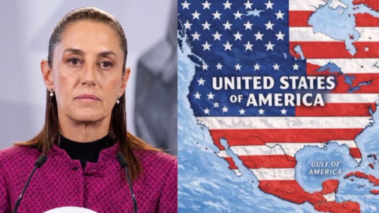 Claudia Sheinbaum responde a Donald Trump tras publicación de mapa: “México no es ni será colonia ni protectorado”