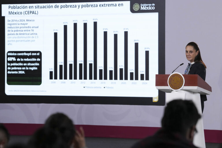 Claudia Sheinbaum resalta avance del PIB de 1.4% y destaca desempeño económico de México frente a la OCDE
