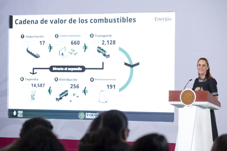 México identifica irregularidades en comercialización de hidrocarburos; alista reformas legales para frenar el huachicol