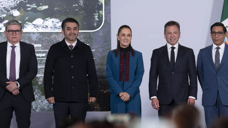 Claudia Sheinbaum y Pablo Lemus se reúnen en La Mañanera por crisis de agua en Jalisco