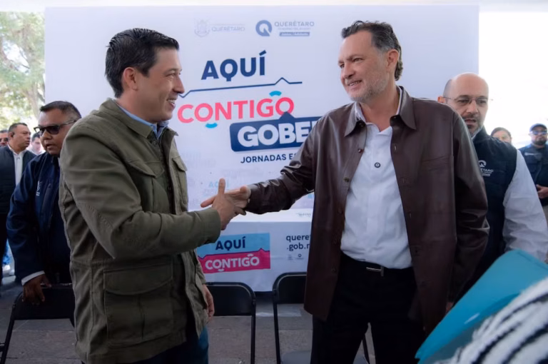 Mauricio Kuri respalda a Rodrigo Monsalvo para buscar reelección en El Marqués